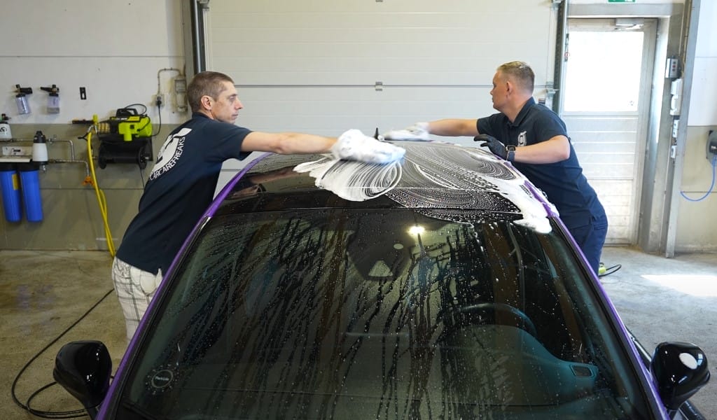 Håndvask bilen